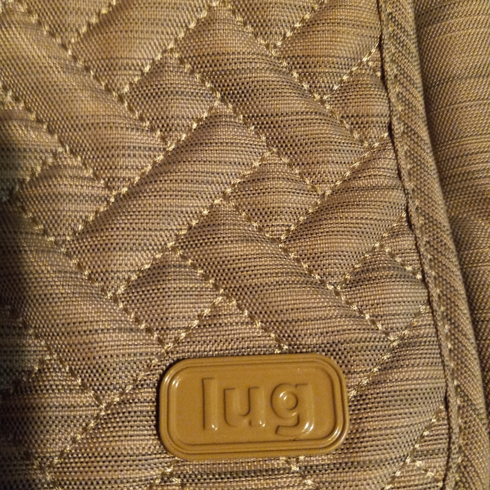 Lug The Flapper crossbody bag khaki beige like new